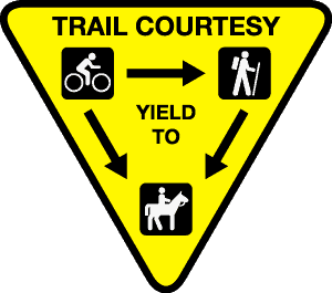 trail sign yield to horses