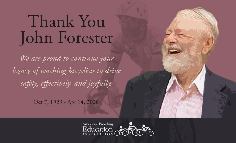 John Forester photo with note of appreciation.