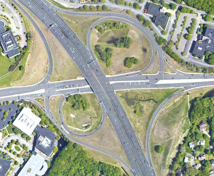 Revised design of Route 9-Route 95 interchange