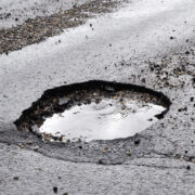 A pothole