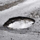 A pothole